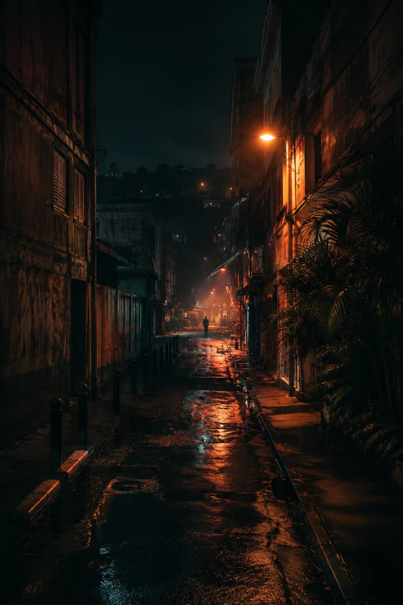 Nuit sur Fort-de-France